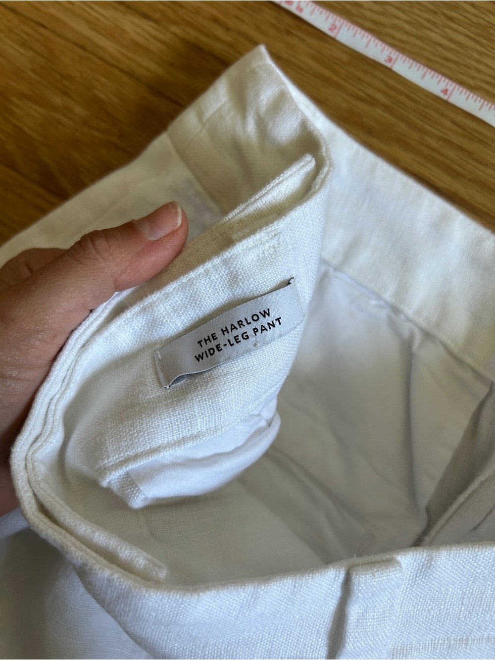Madewell Harlow 100% Linen Wide Leg Pants - Picture 11 of 12